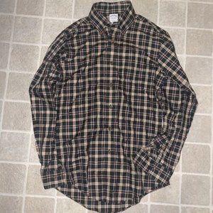 Brook Brothers Mens Small Button Down Shirt Long Sleeve Multicolored Plaid